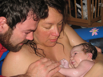 Isabelle and Dan with Josephine