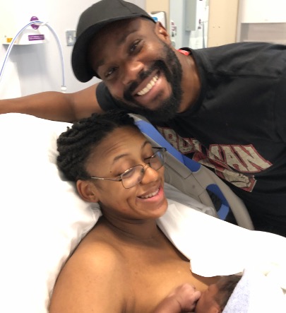 Harold, Shanade, and baby Eze